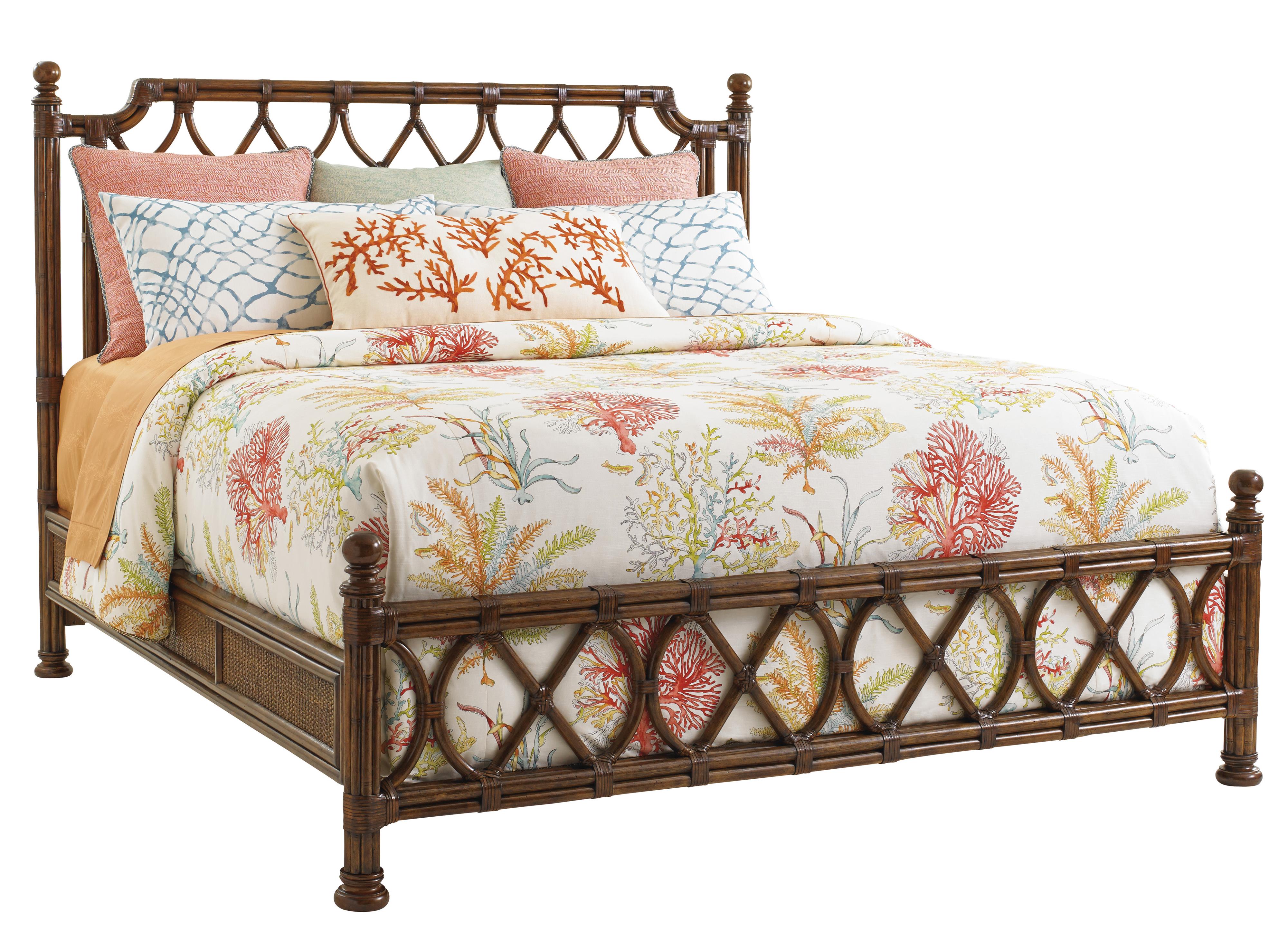 Cal king hotsell rattan headboard